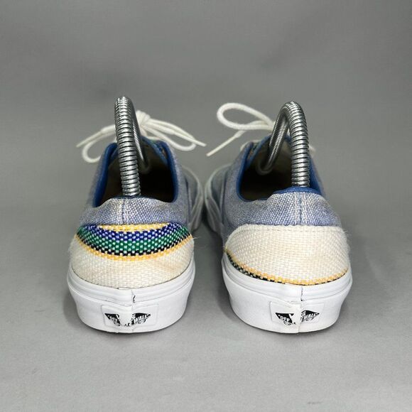 Vans Shoes Women’s Size 7.5 Salt Washed Blue Low Retro Lace Up Skate Sneakers - Picture 5 of 10